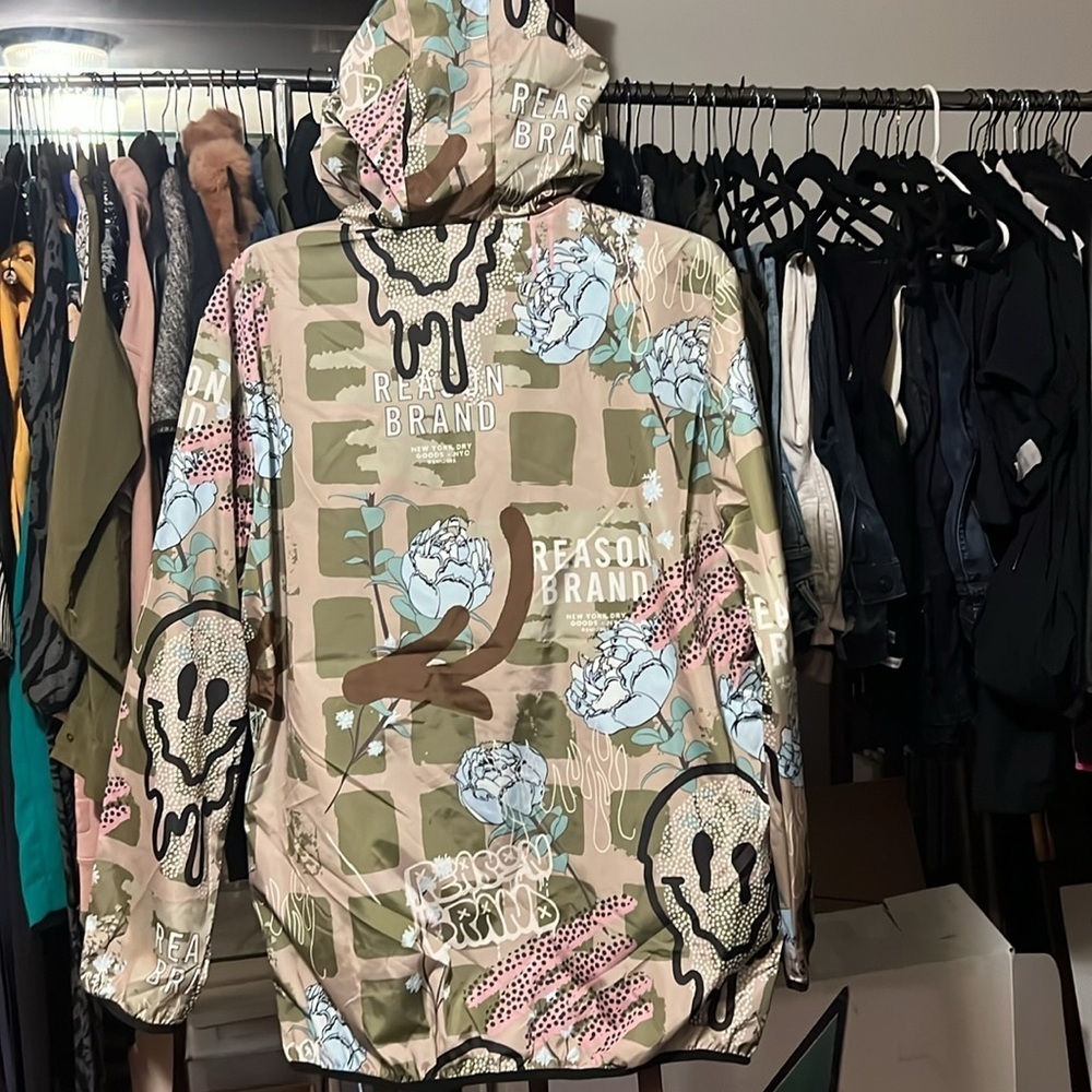 Unisex REASON Windbreaker Hooded Jacket - Picture 4 of 9